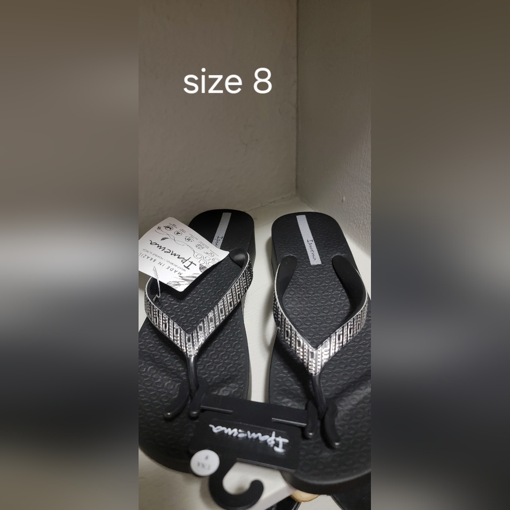 Ipanema Black and Silver Sandals